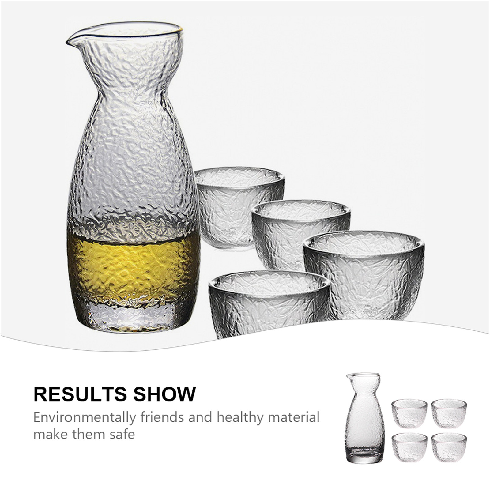 1Set Hammered Texture Sake Cup - Home Bar Set recensie en prijs