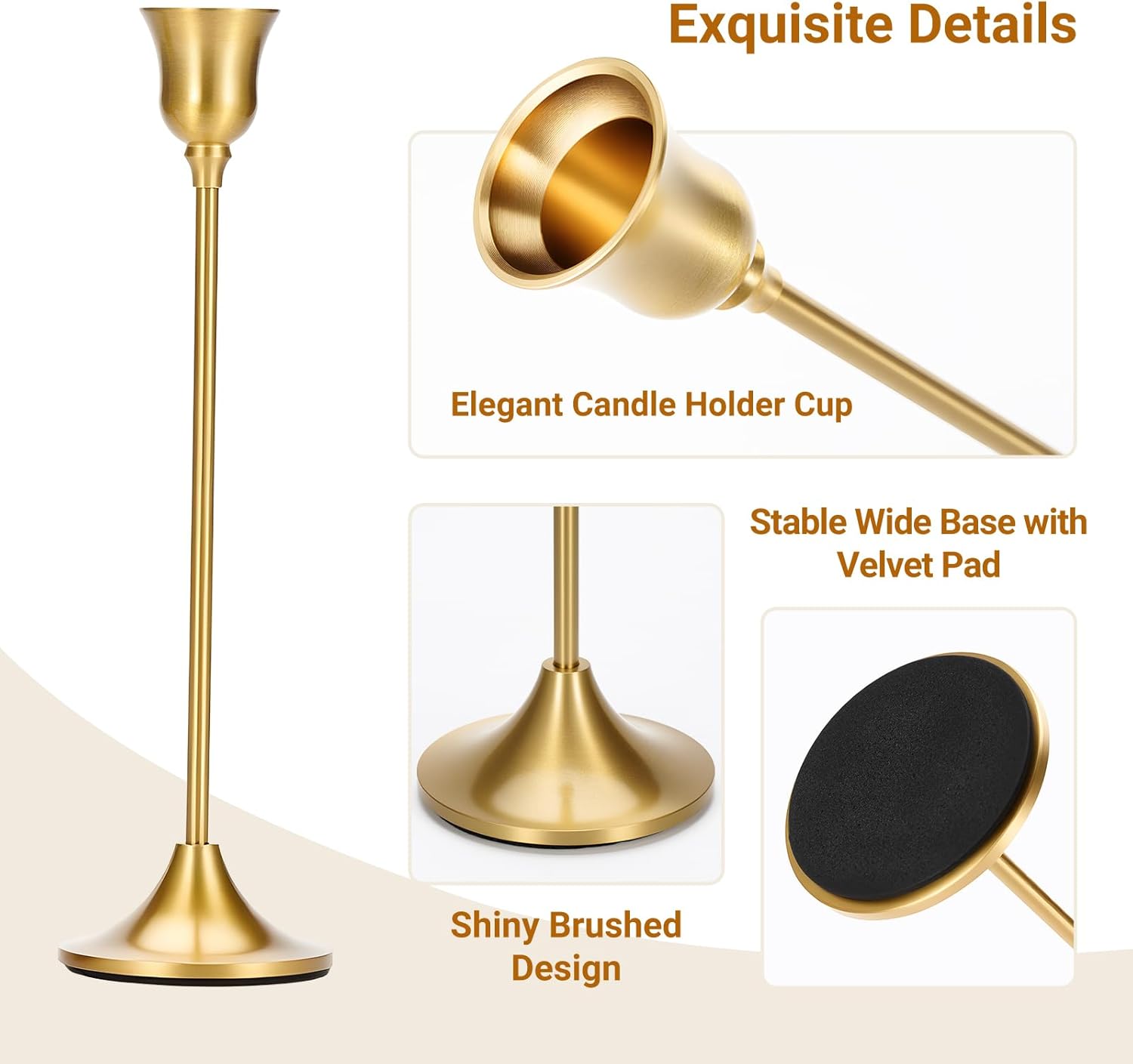 Vintage Brass Gold Taper Candl - Home Bar Set recensie en prijs