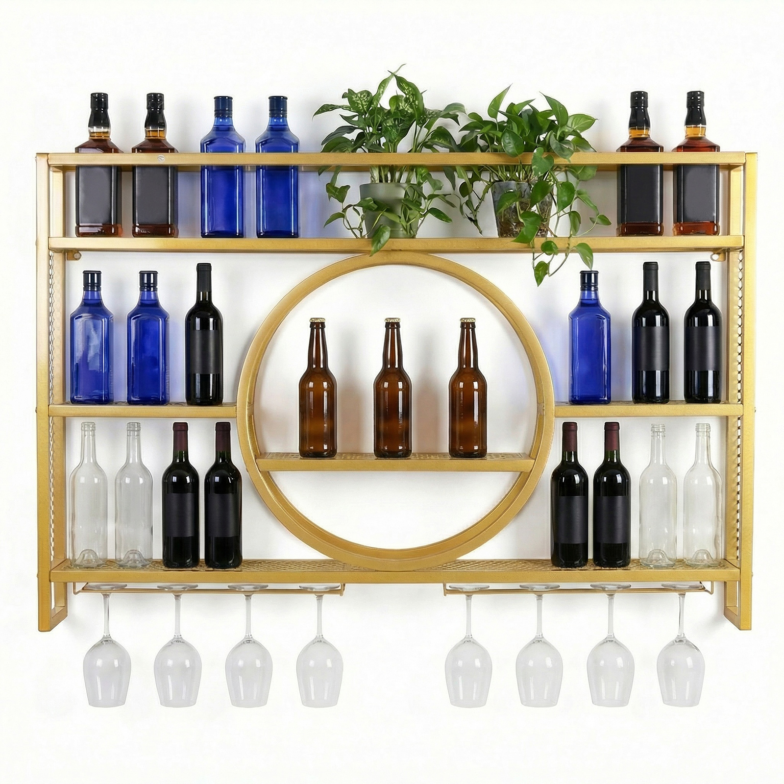 Wine Glass Rack Floating Bar S - Home Bar Shelf recensie en prijs
