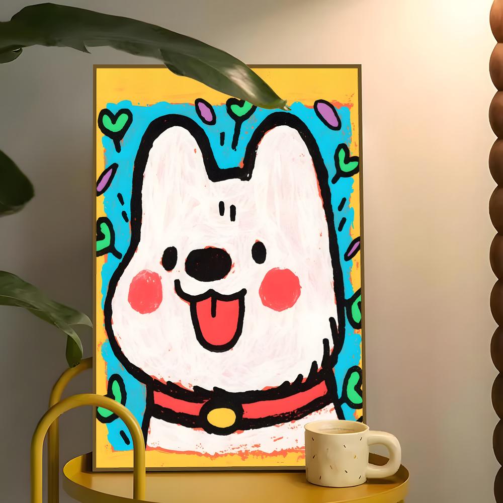Lovely Colorful Dog Poster Pap - Home Bar And Theater recensie en prijs