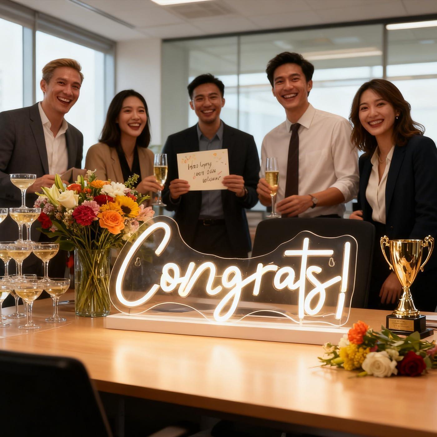 Congrats Neon Sign LED Word Li - Home Bar Signs recensie en prijs