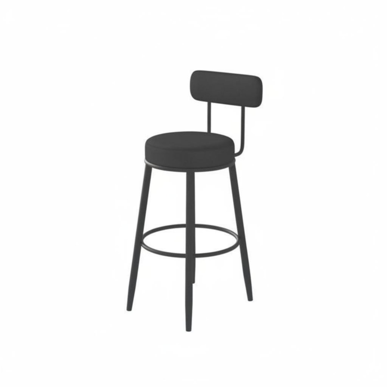 Upholstered Stool with Low Rea - Home Bar Seating recensie en prijs