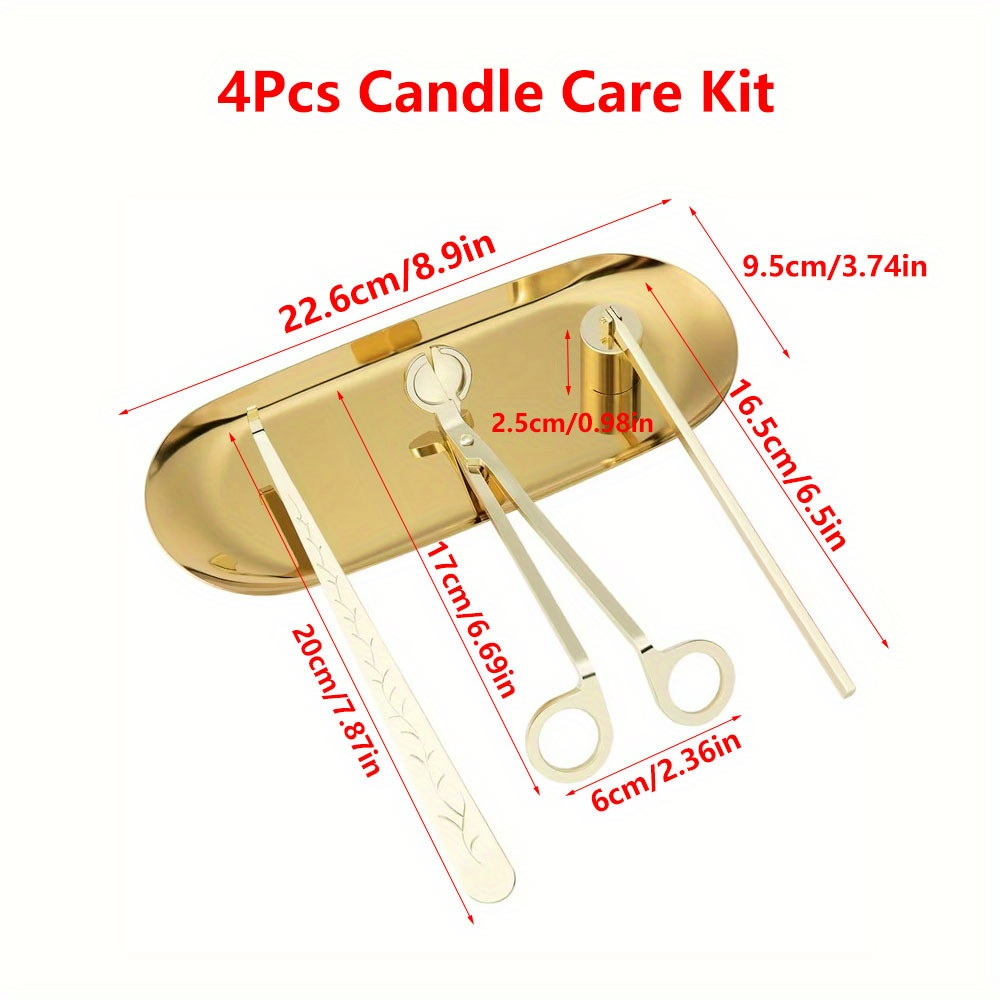 4pcs/set Luxury Candle Care Ki - Home Barber recensie en prijs
