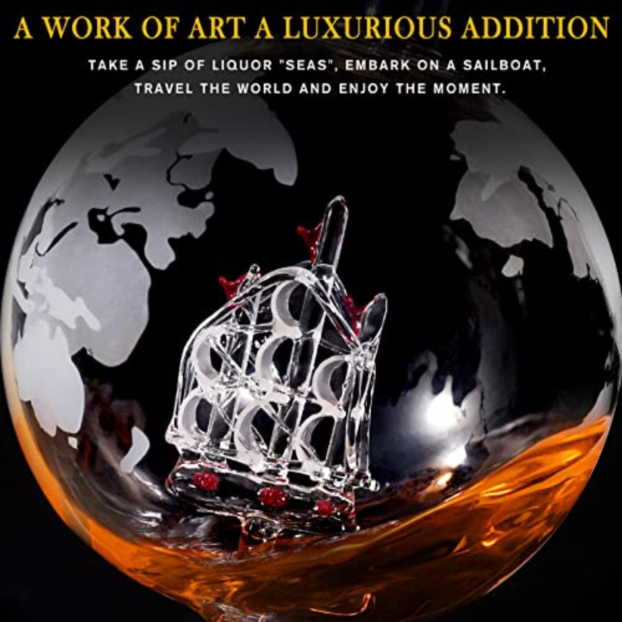 Gifts for Men Dad Fathers Day, - Decanter Globe Set recensie en prijs