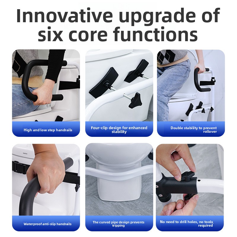 Elderly Toilet Grab Bars — Hom - Home Bar Stand recensie en prijs