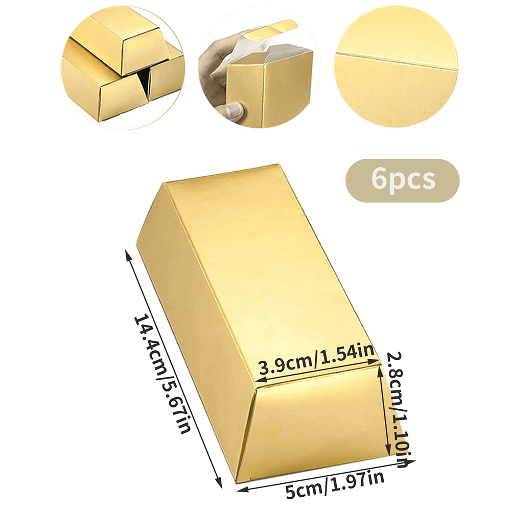 6Pcs Gold Bars Fake Bar Gift B - Bar Cart Gold recensie en prijs