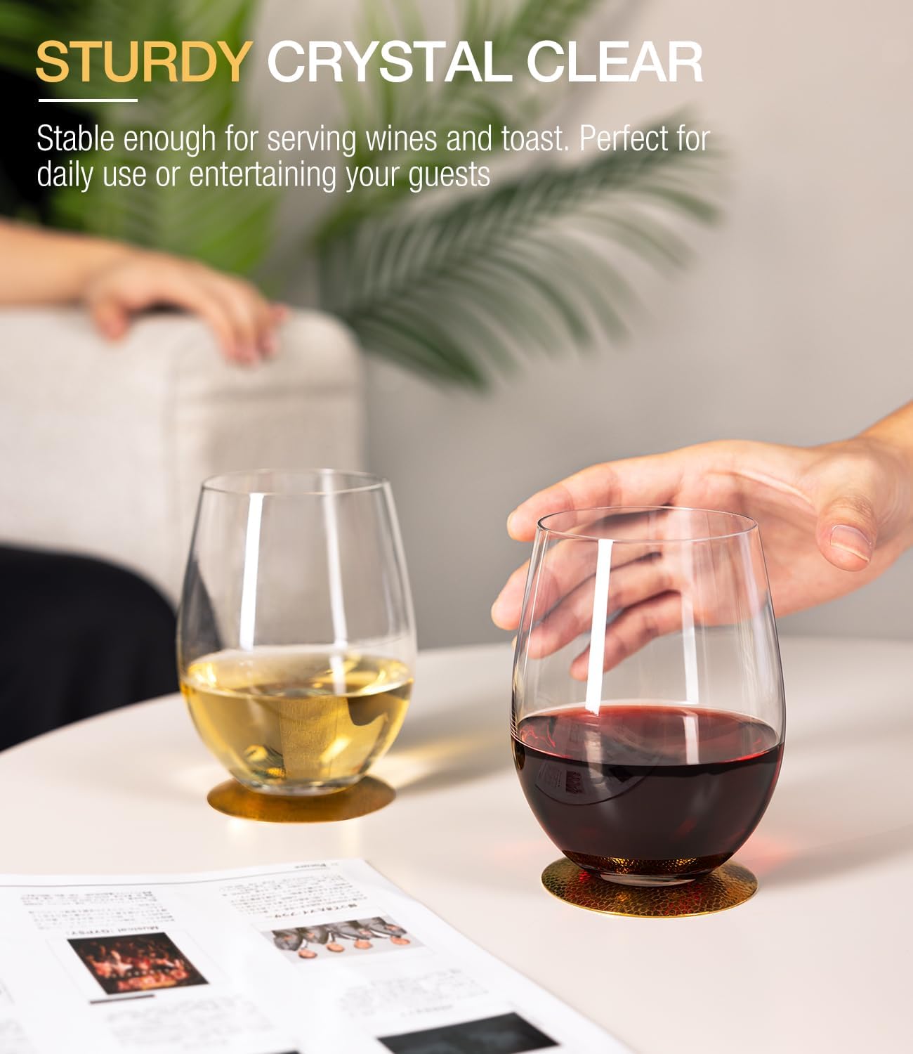 Stemless Wine Glasses Set of 4 - Home Bar Set recensie en prijs