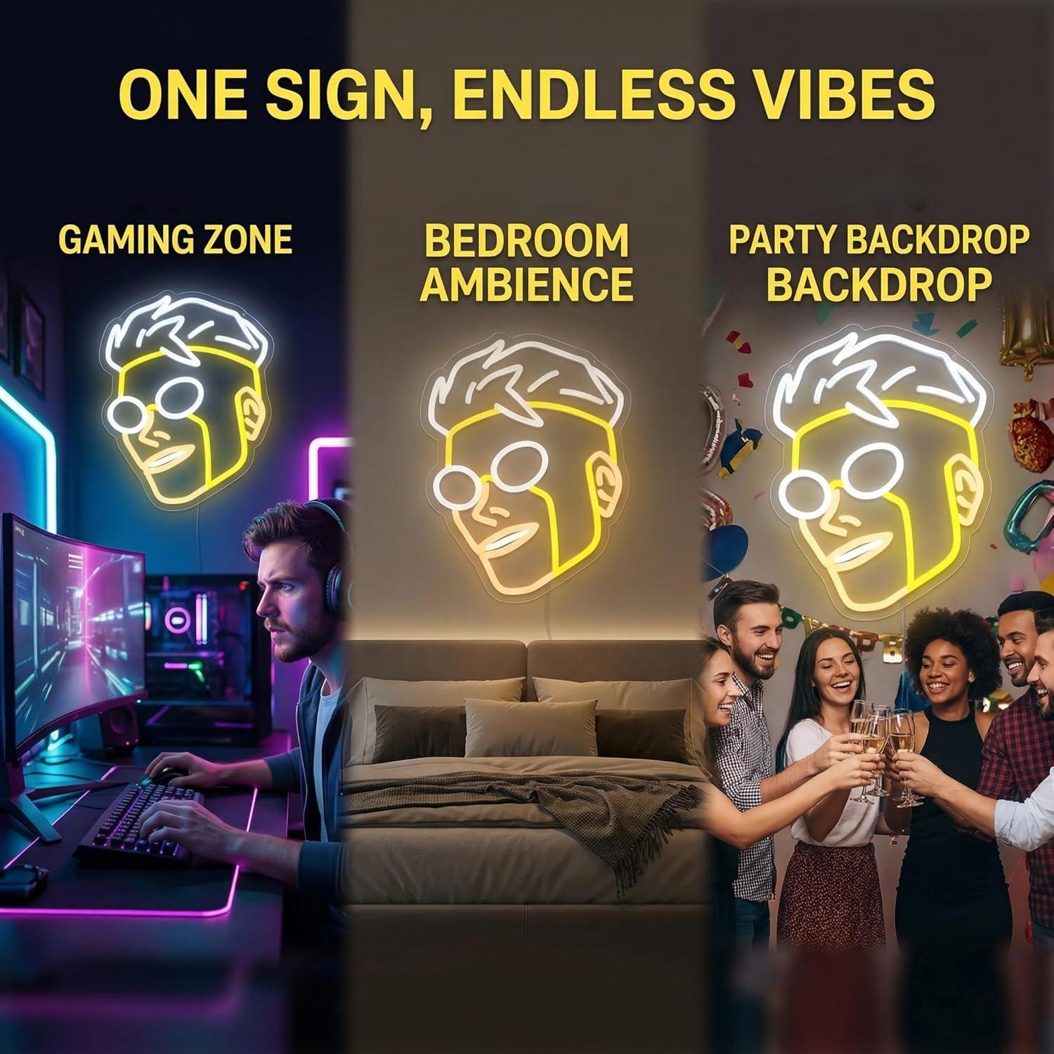Superhero Head Silhouette Neon - Home Bar Signs recensie en prijs