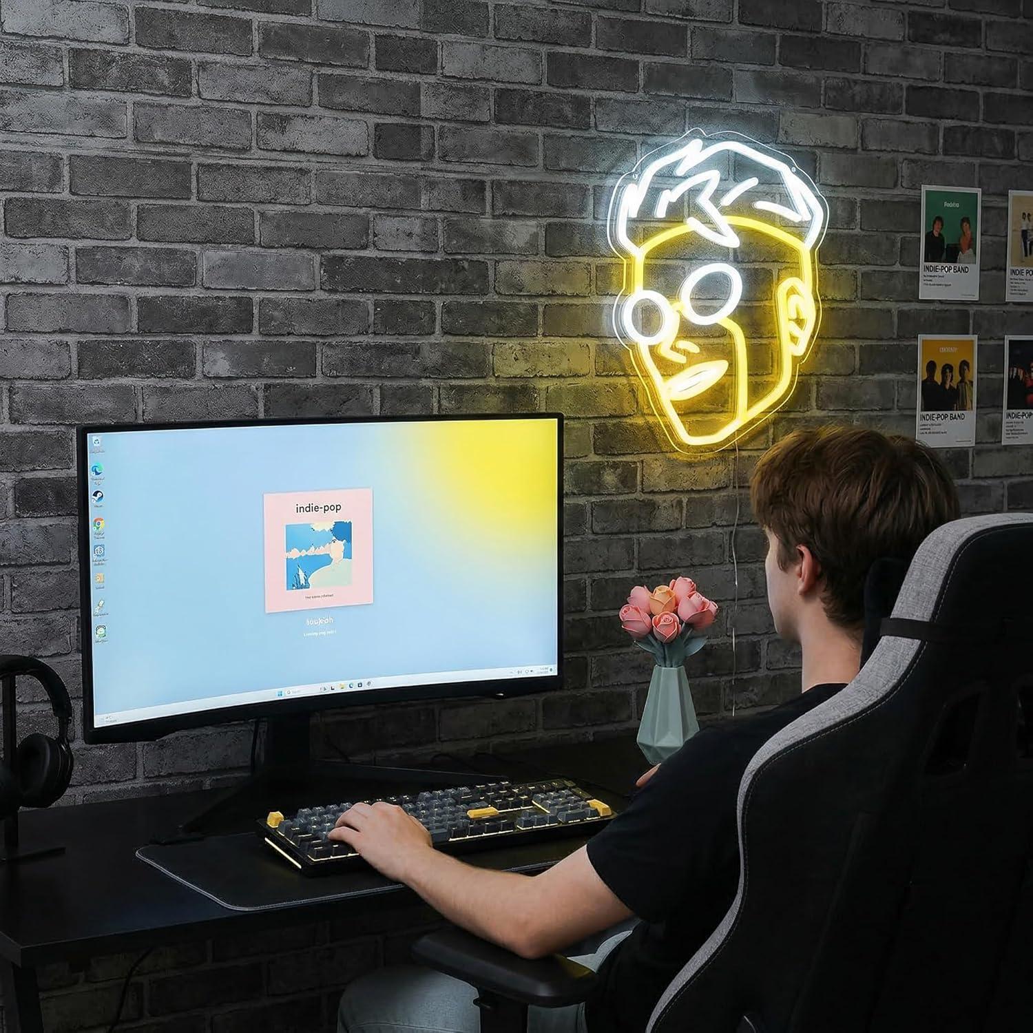 Superhero Head Silhouette Neon - Home Bar Signs recensie en prijs
