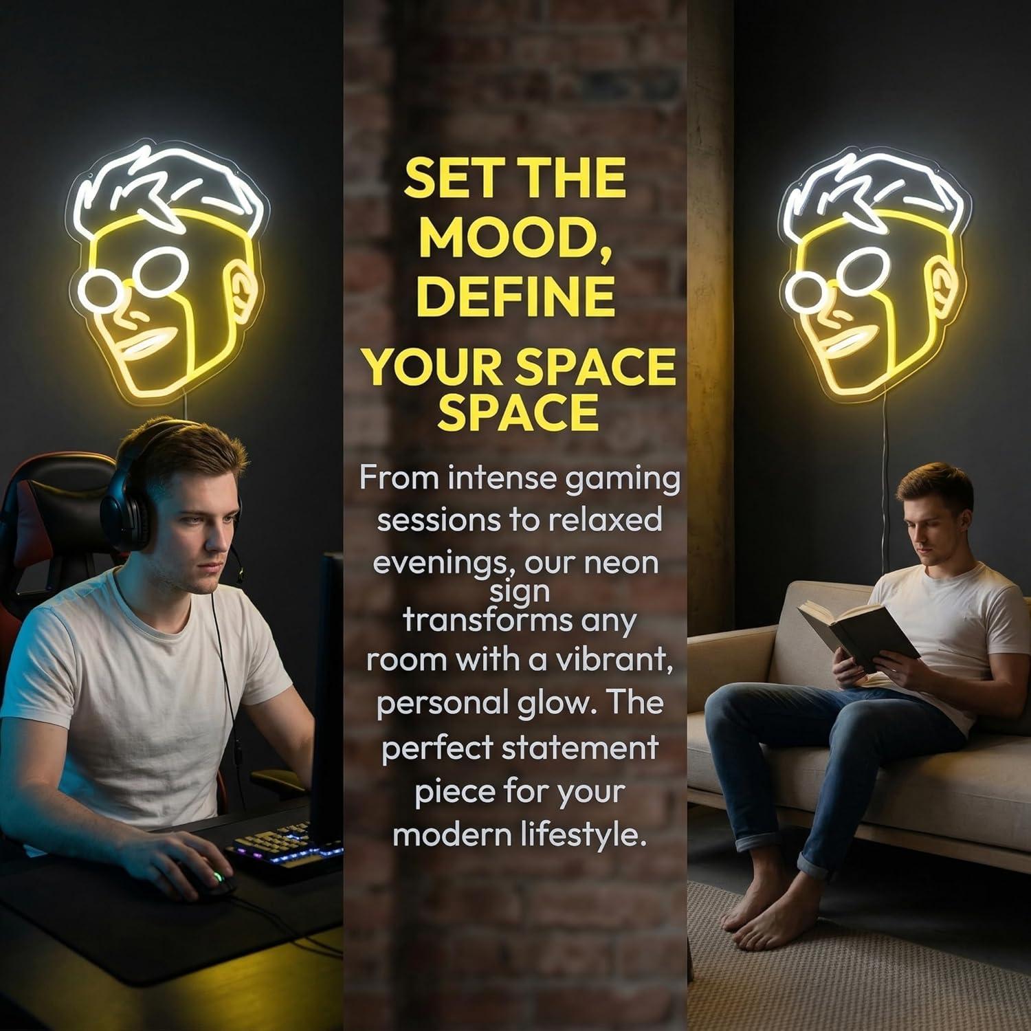 Superhero Head Silhouette Neon - Home Bar Signs recensie en prijs