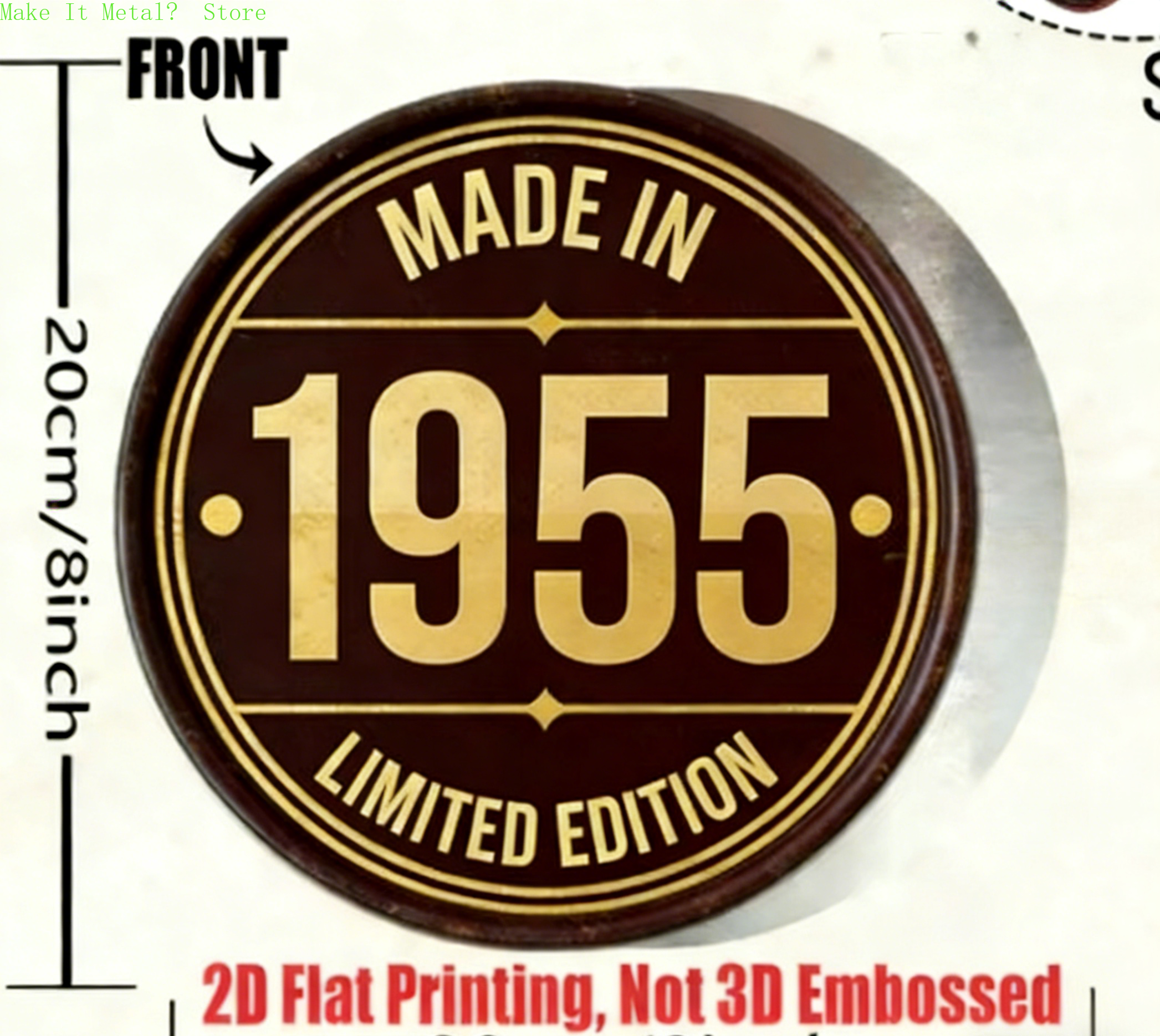 Made in 1961 20cm/8inch 2D Fla - Home Bar Cafe recensie en prijs