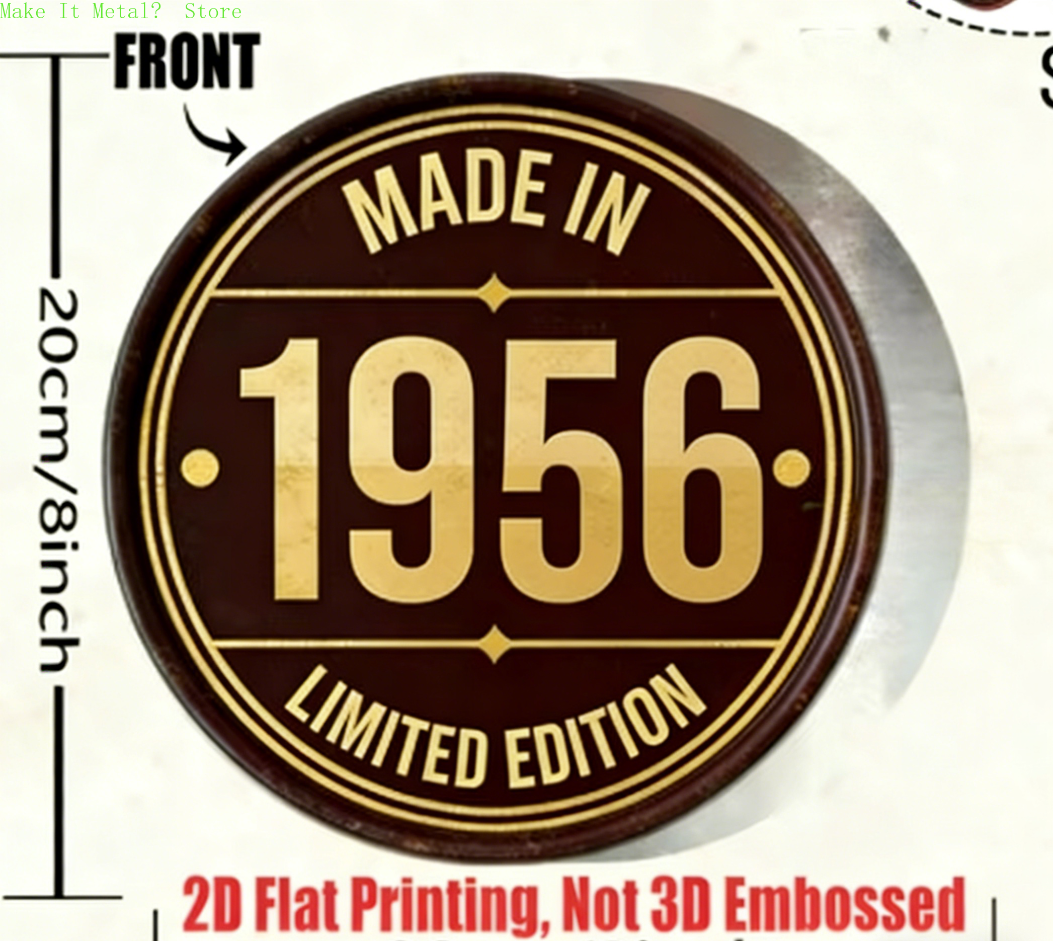 Made in 1961 20cm/8inch 2D Fla - Home Bar Cafe recensie en prijs