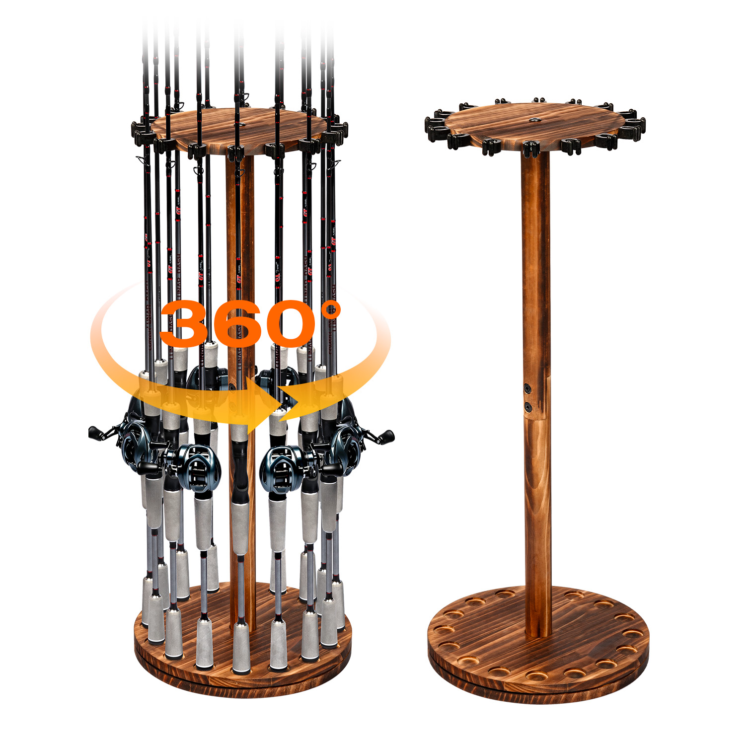 Round Carbonized Wood Fishing  - Home Bar Stand recensie en prijs