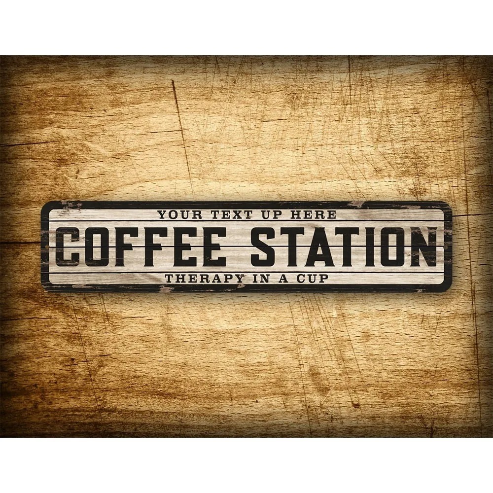 Custom Text Logo Weathered Woo - Home Bar Setup recensie en prijs