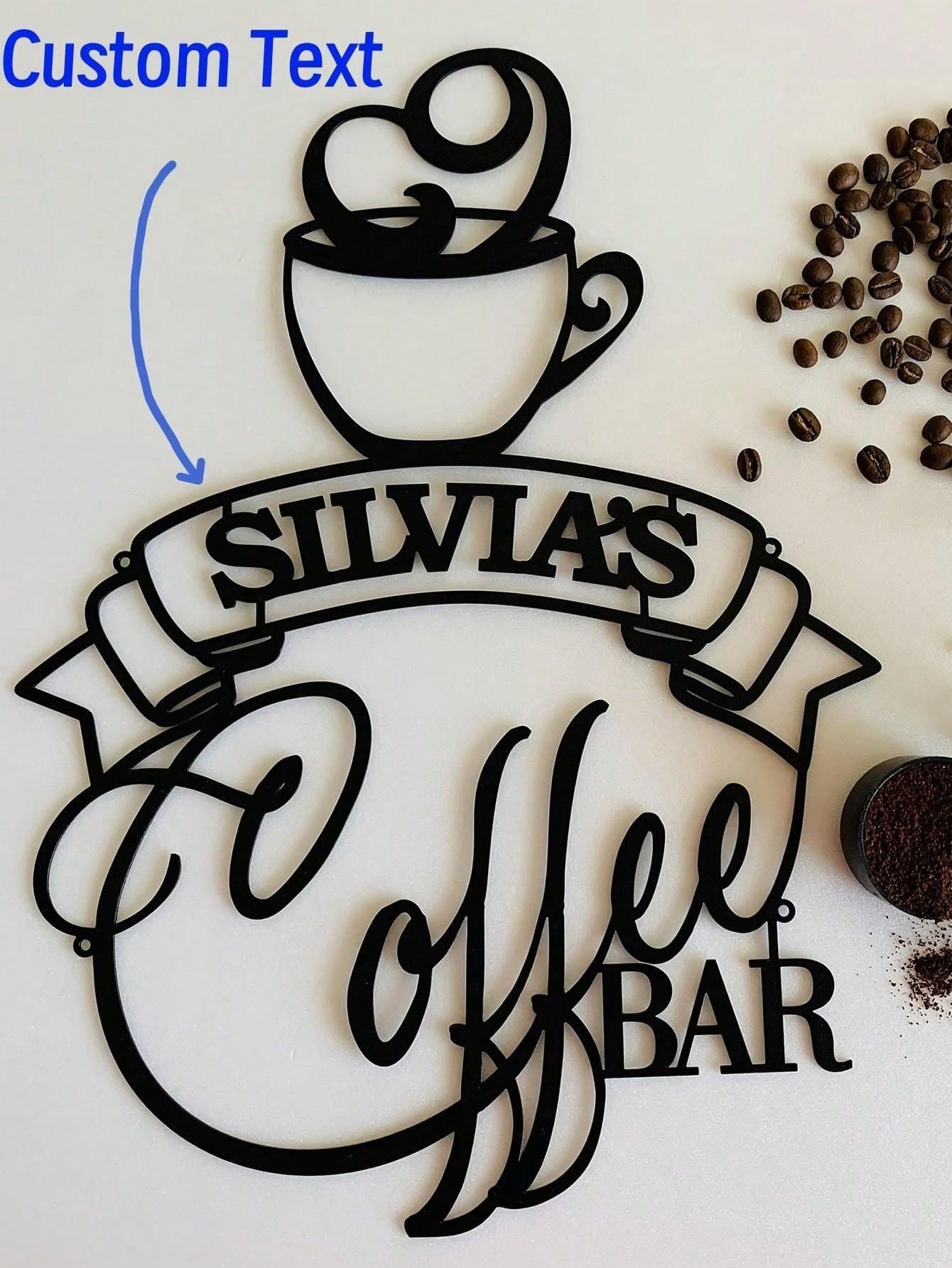 Metal Bar Sign Custom Name Cof - Home Bar And Coffee recensie en prijs