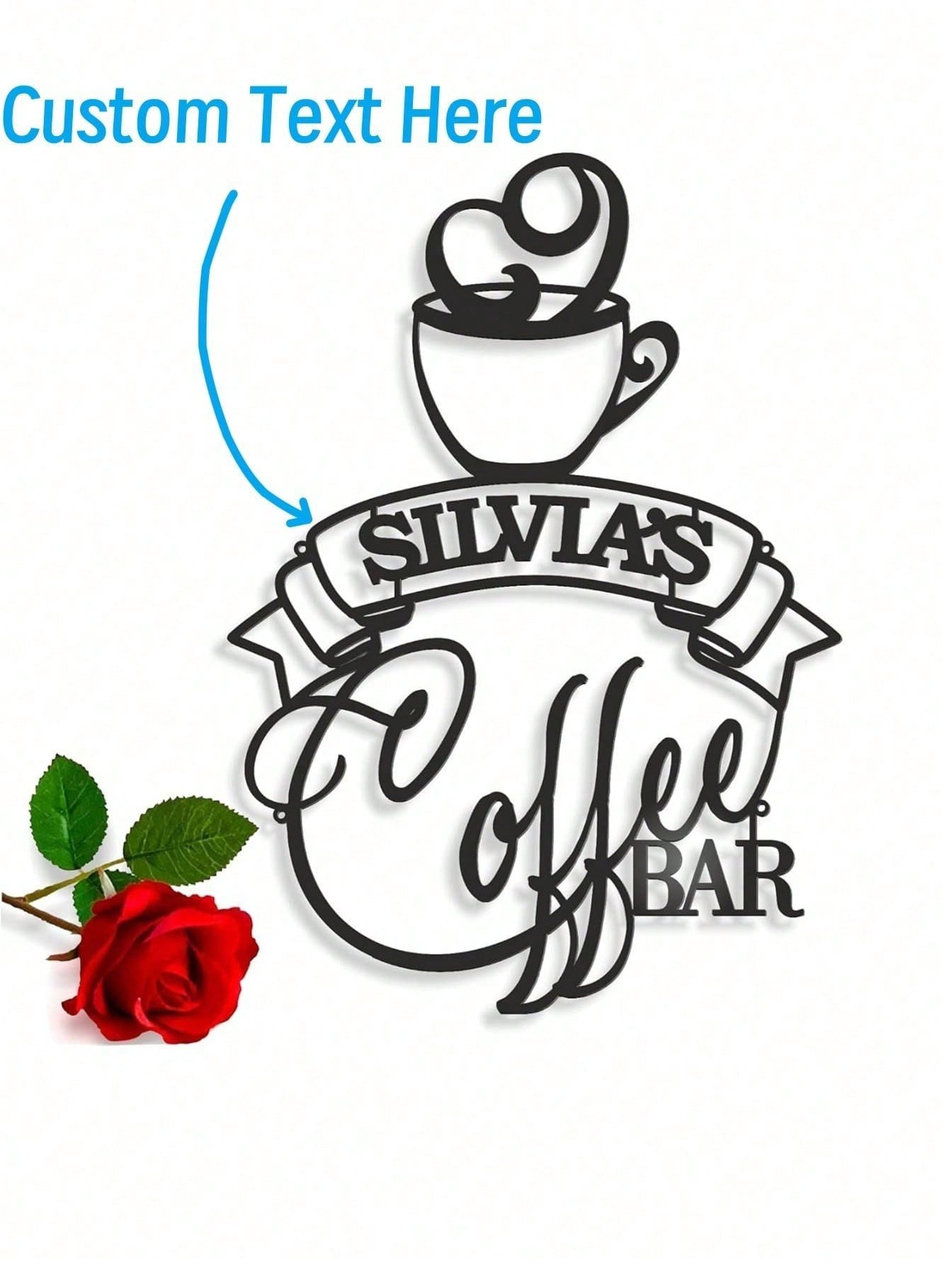 Metal Bar Sign Custom Name Cof - Home Bar And Coffee recensie en prijs