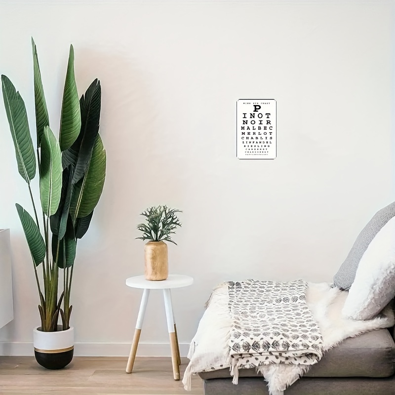 Vintage Wine Eye Chart Metal S - Home Bar Cafe recensie en prijs