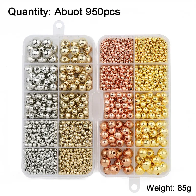 950PCS CCB 3/4/6/8/10MM Gold S - Bar Cart Gold recensie en prijs