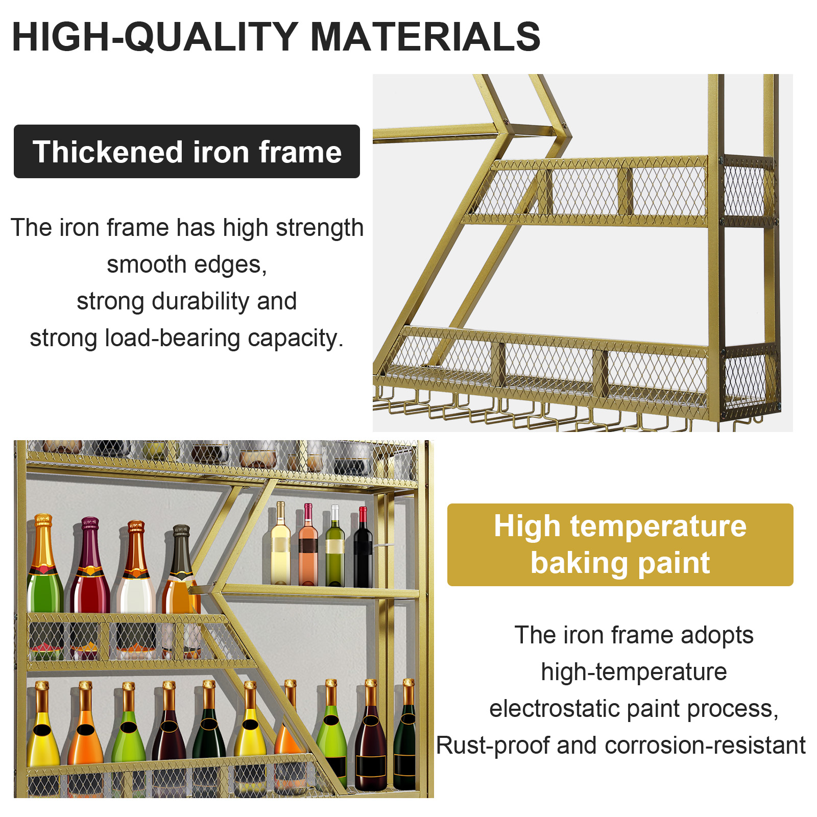 Metal Wine Bottles Storage Dis - Home Bar Shelf recensie en prijs