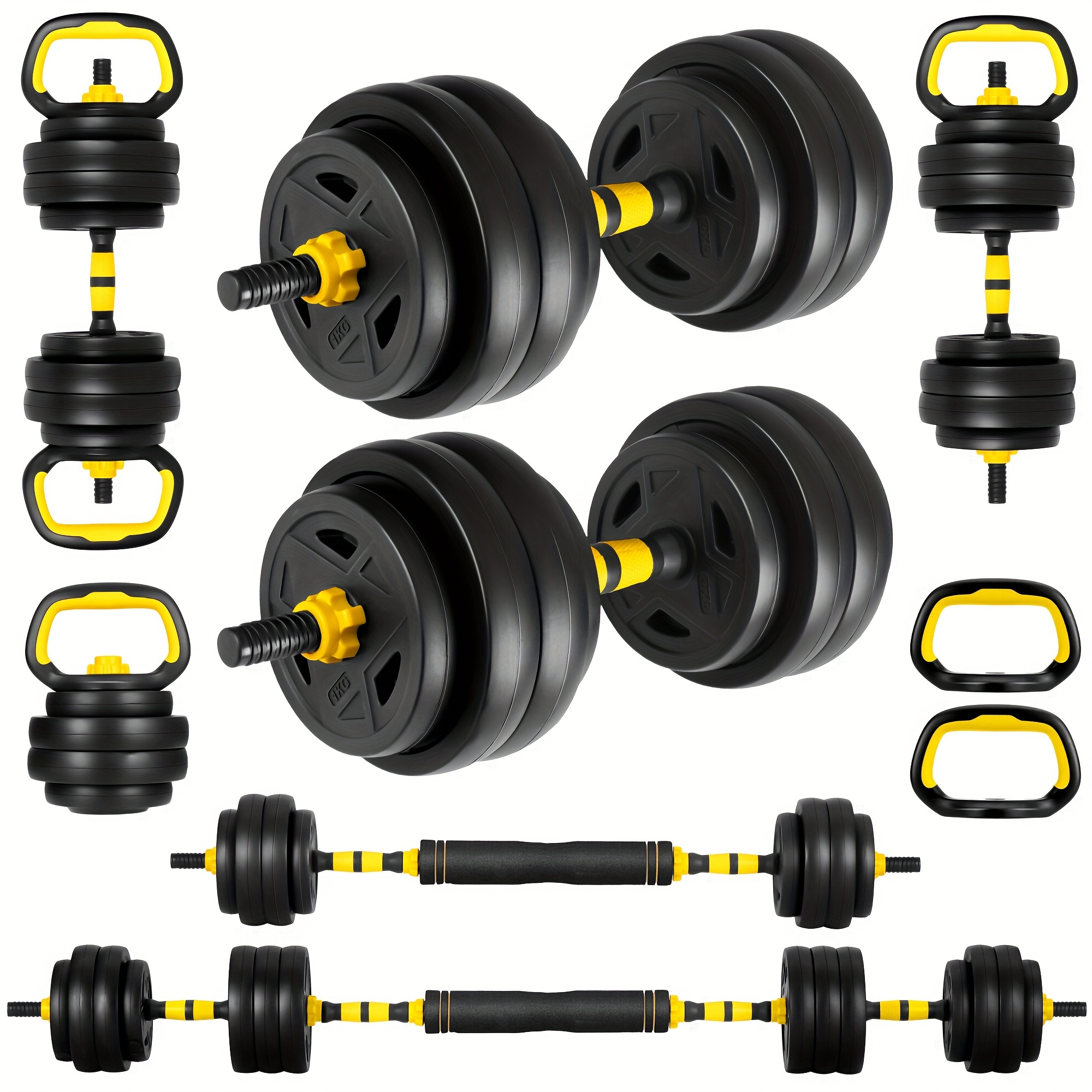 Yellow 4-in-1 Adjustable Dumbb - Home Bar Set recensie en prijs