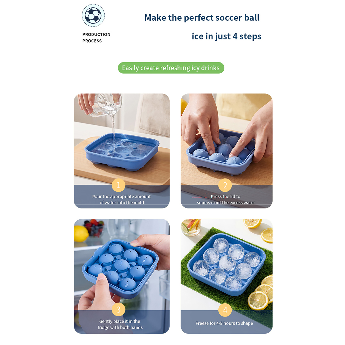 1Pcs Football-Themed Silicone  - Ice Mold Sphere recensie en prijs