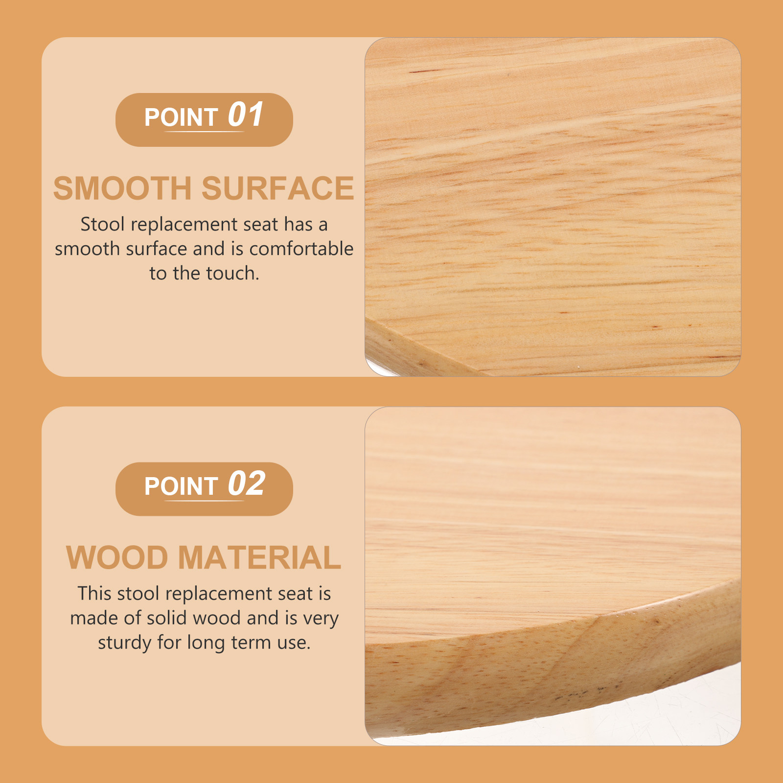 Round Wooden Bar Stool Seat Re - Home Bar Seating recensie en prijs
