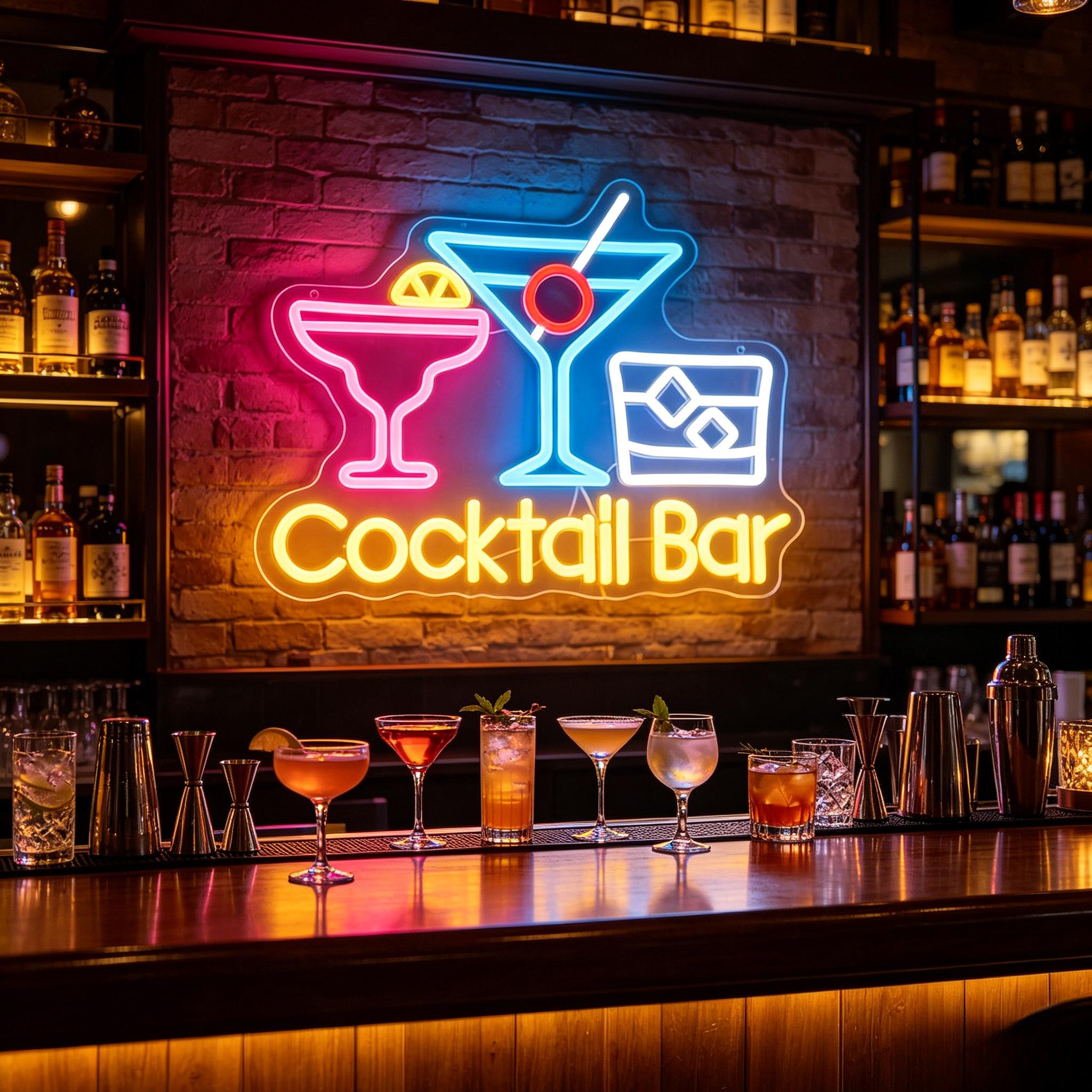 Cocktail Bar Neon Sign Dimmabl - Home Bar Signs recensie en prijs