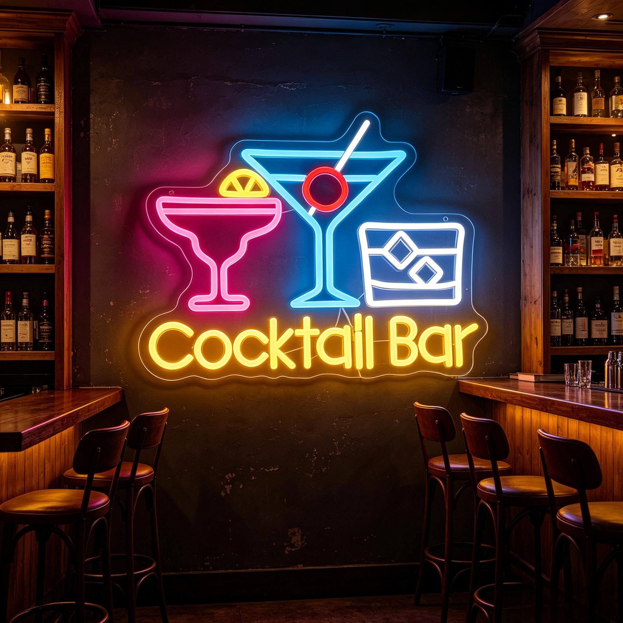 Cocktail Bar Neon Sign Dimmabl - Home Bar Signs recensie en prijs