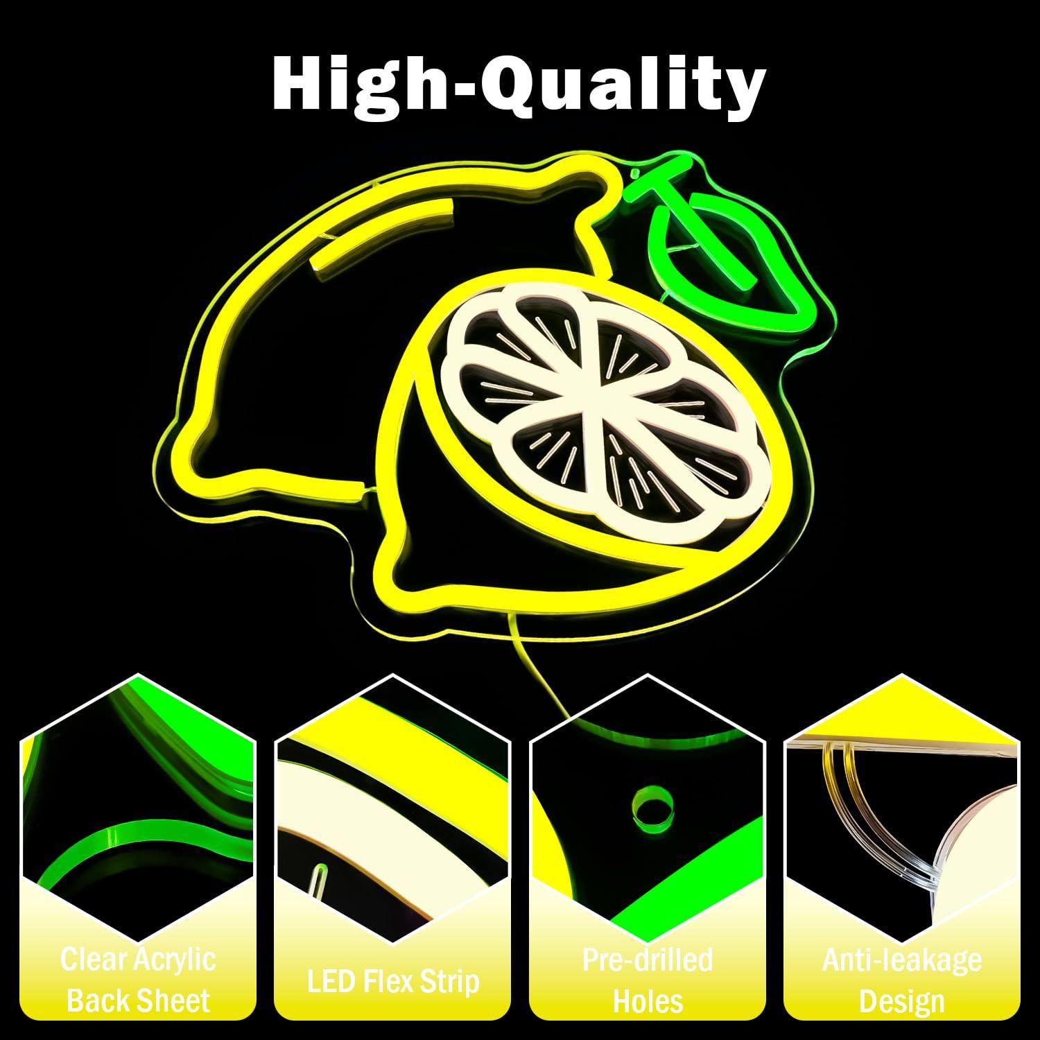 Lemon Neon Sign Dimmable LED L - Home Bar Signs recensie en prijs
