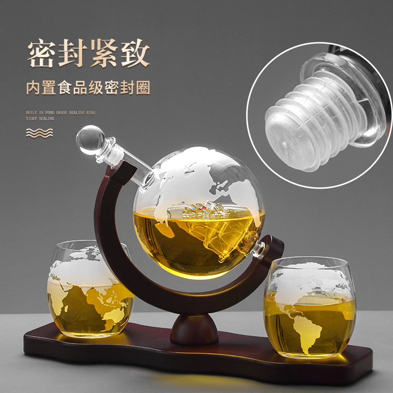 2025 Newest 3PC Glass Globe De - Decanter Globe Set recensie en prijs