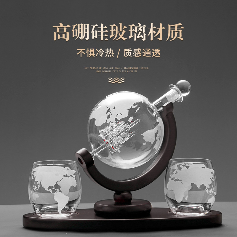 2025 Newest 3PC Glass Globe De - Decanter Globe Set recensie en prijs