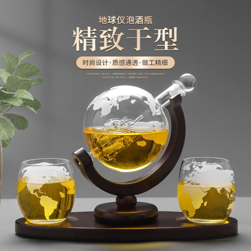2025 Newest 3PC Glass Globe De - Decanter Globe Set recensie en prijs
