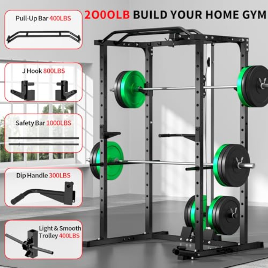 Home gym power rack with LAT p - Home Bar And Gym recensie en prijs