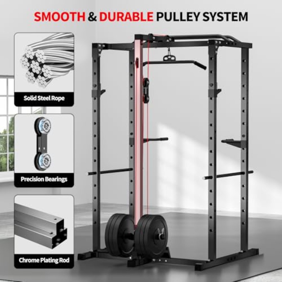 Home gym power rack with LAT p - Home Bar And Gym recensie en prijs