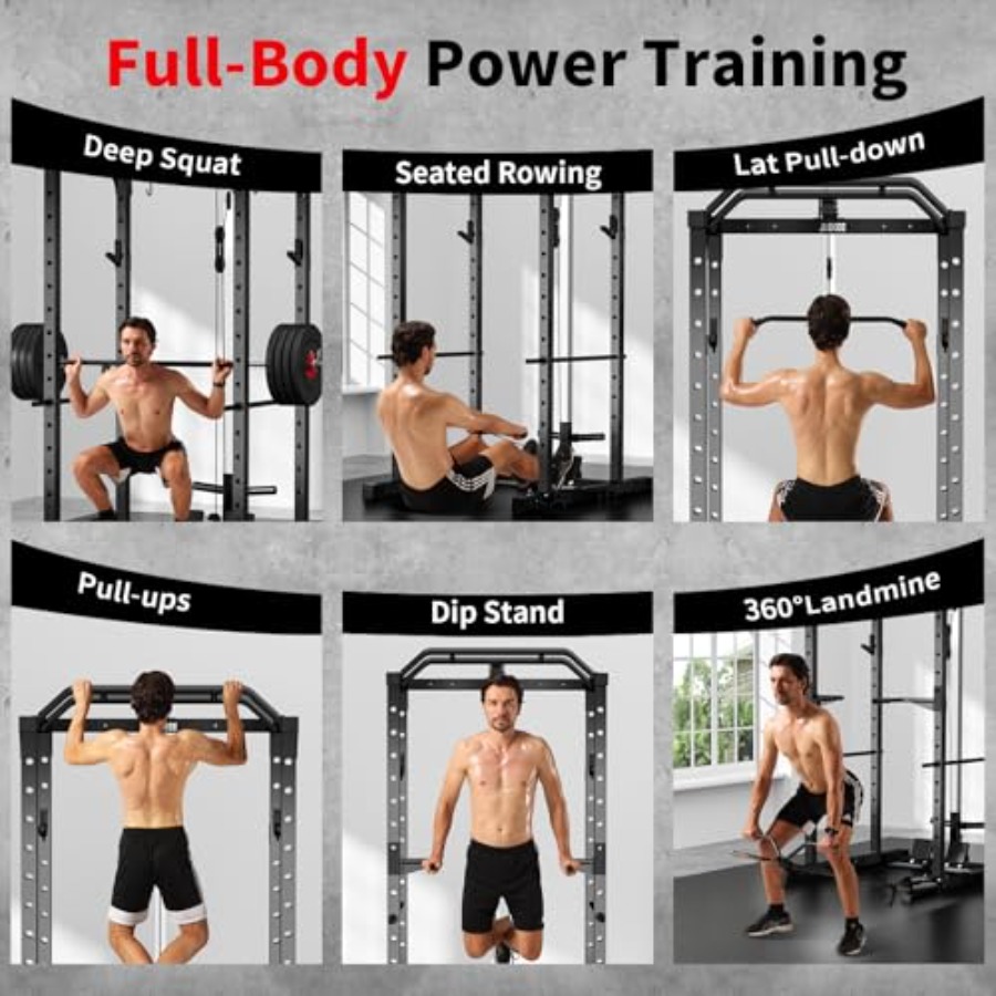 Home gym power rack with LAT p - Home Bar And Gym recensie en prijs