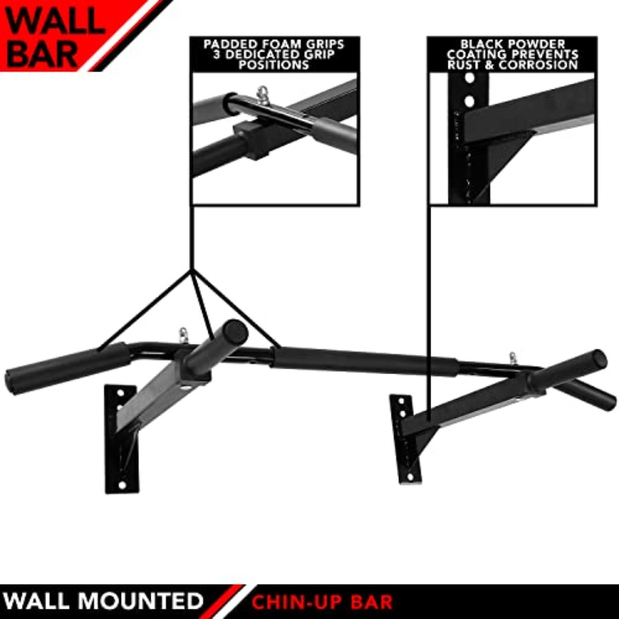 Wall Mounted Chin-Up Bar with  - Home Bar And Gym recensie en prijs