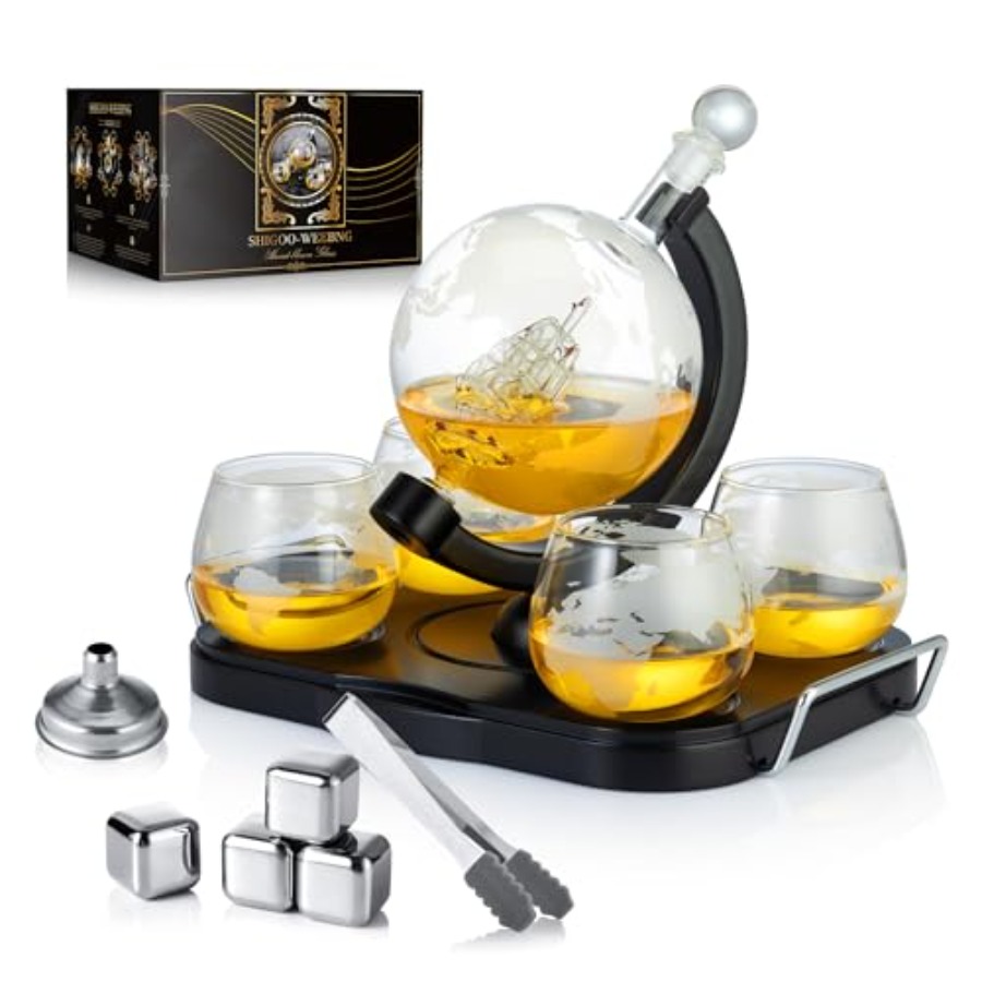 Whiskey Decanter Globe Set Gif - Decanter Globe Set recensie en prijs