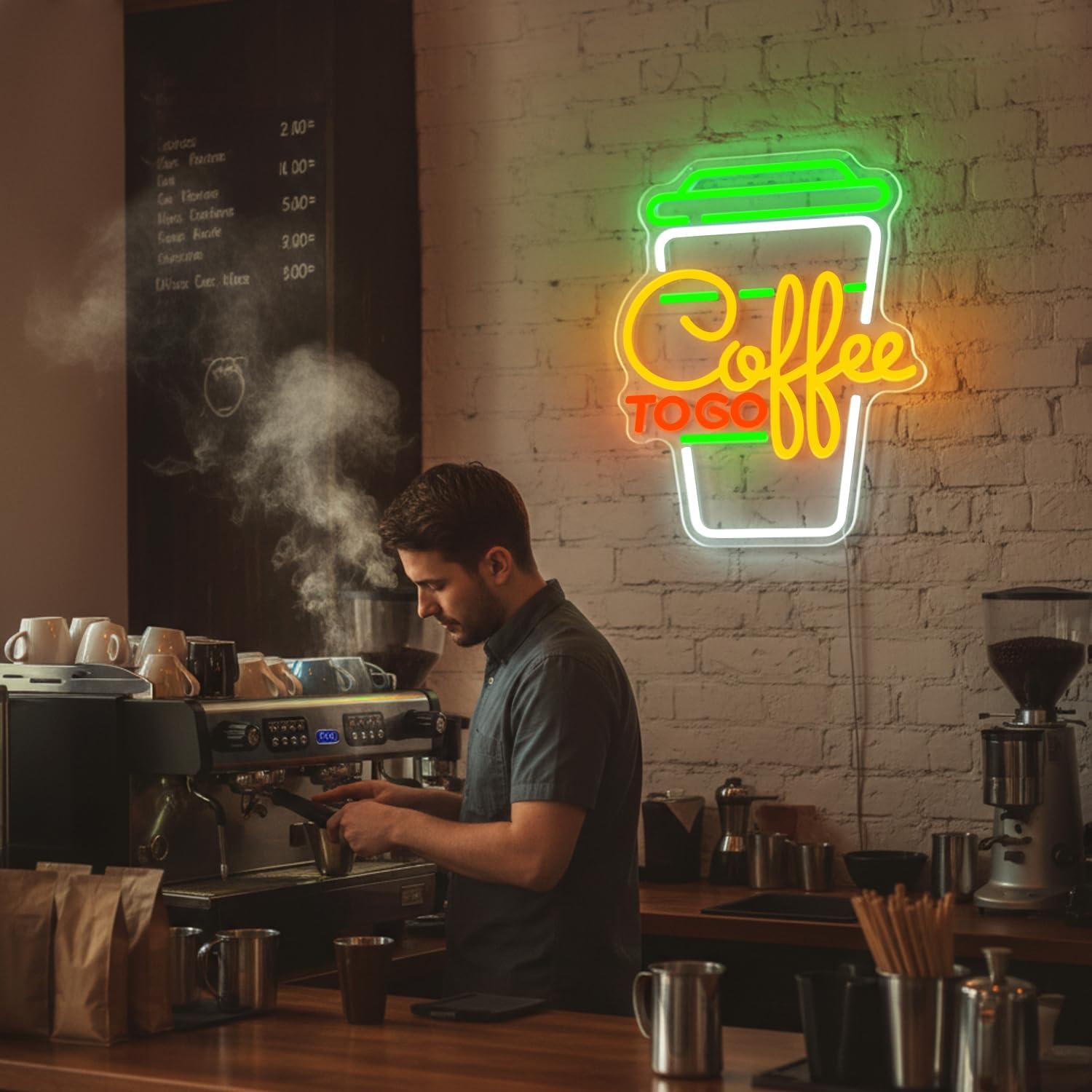 Coffee Neon Sign USB Dimmable  - Home Bar Signs recensie en prijs