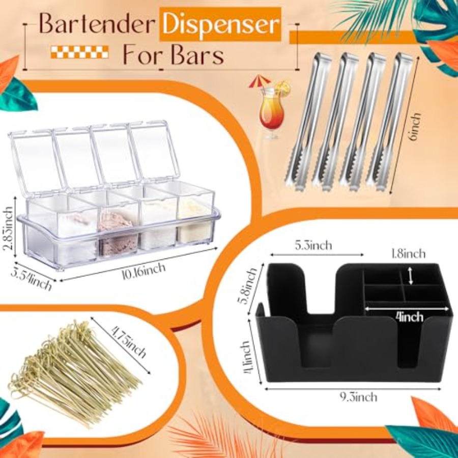 15 Pcs Bar Caddy Accessories 3 - Speed Pourer Cap recensie en prijs