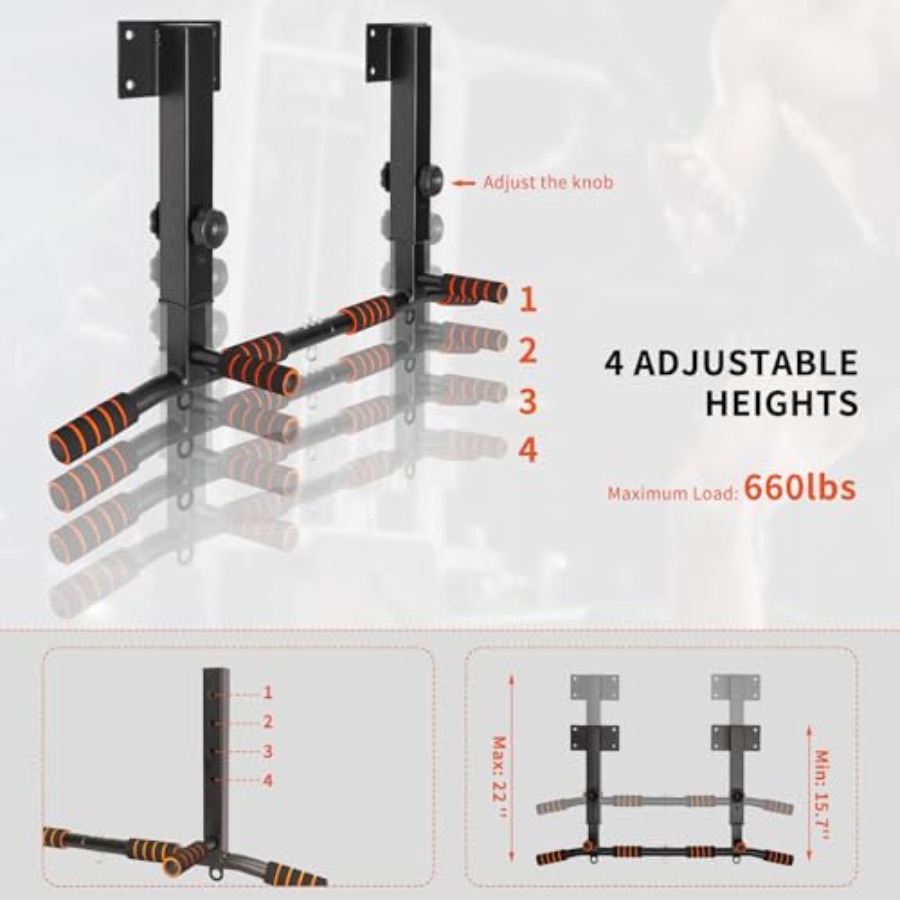 Wall Mounted Pull Up Bar for H - Home Bar And Gym recensie en prijs