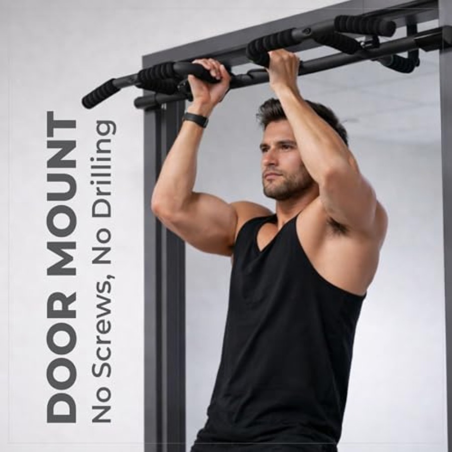 Doorway Pull Up Bar Set with S - Home Bar Setup recensie en prijs