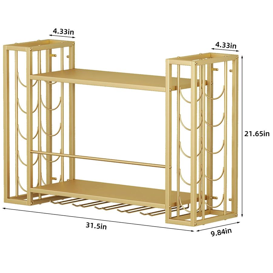 Wall Mounted Wine Rack, Wine R - Home Bar Shelf recensie en prijs
