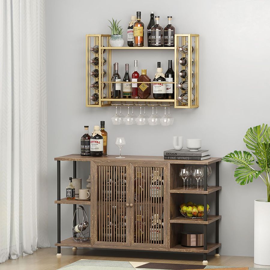 Wall Mounted Wine Rack, Wine R - Home Bar Shelf recensie en prijs