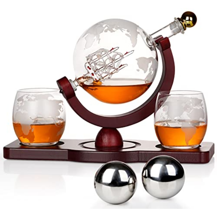 Gifts for Men Dad Fathers Day, - Decanter Globe Set recensie en prijs