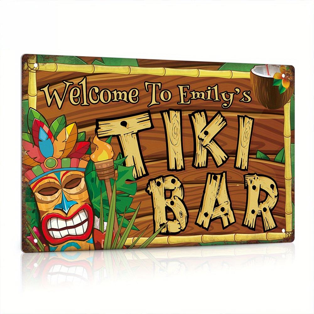 Custom  Decor Tiki Bar Sign, P - Home Bar Accessories recensie en prijs