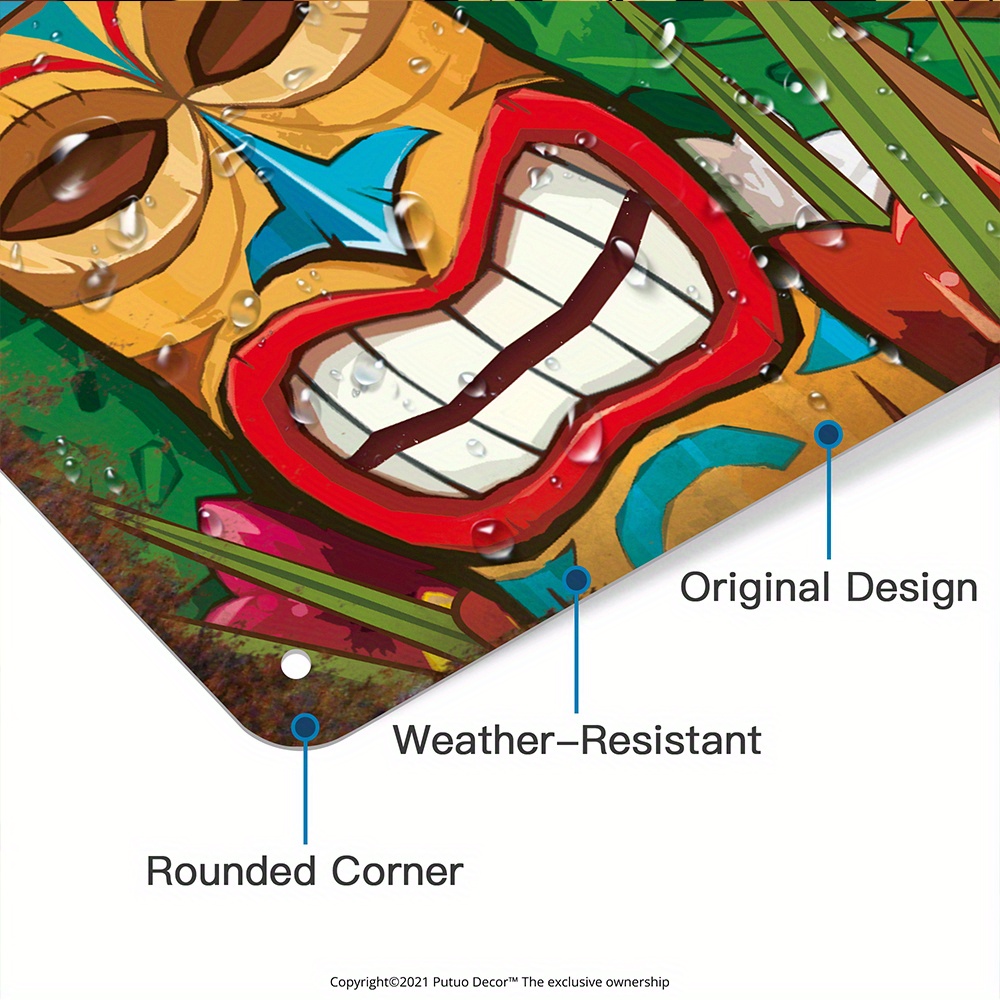 Custom  Decor Tiki Bar Sign, P - Home Bar Accessories recensie en prijs