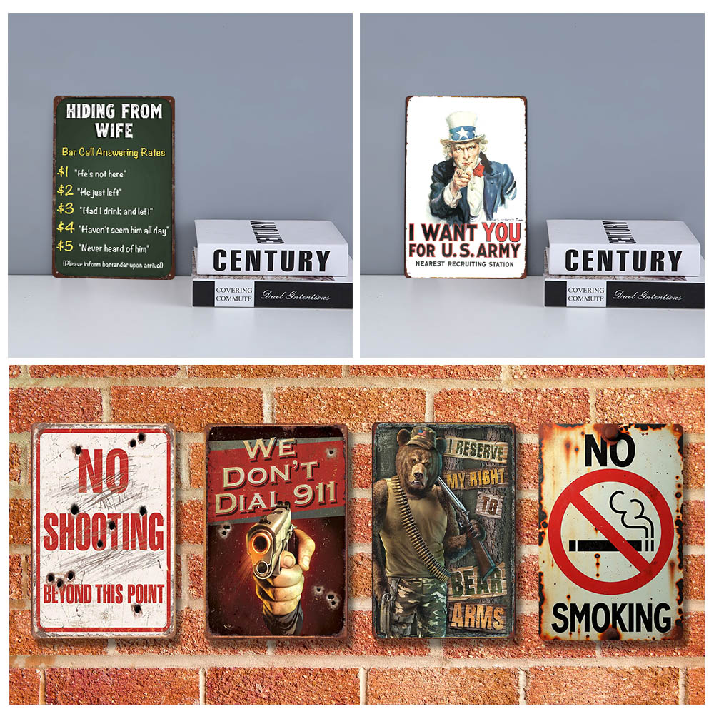 Retro Metal Signs Humorous Rul - Home Bar Cafe recensie en prijs