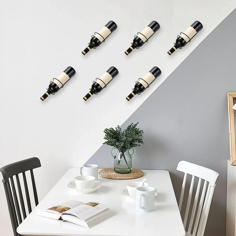 Pack Of 6 Wall Mounted Wine Ra - Home Bar Stand recensie en prijs