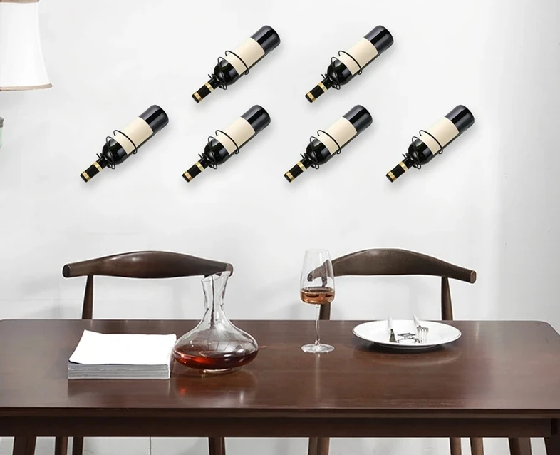 Pack Of 6 Wall Mounted Wine Ra - Home Bar Stand recensie en prijs