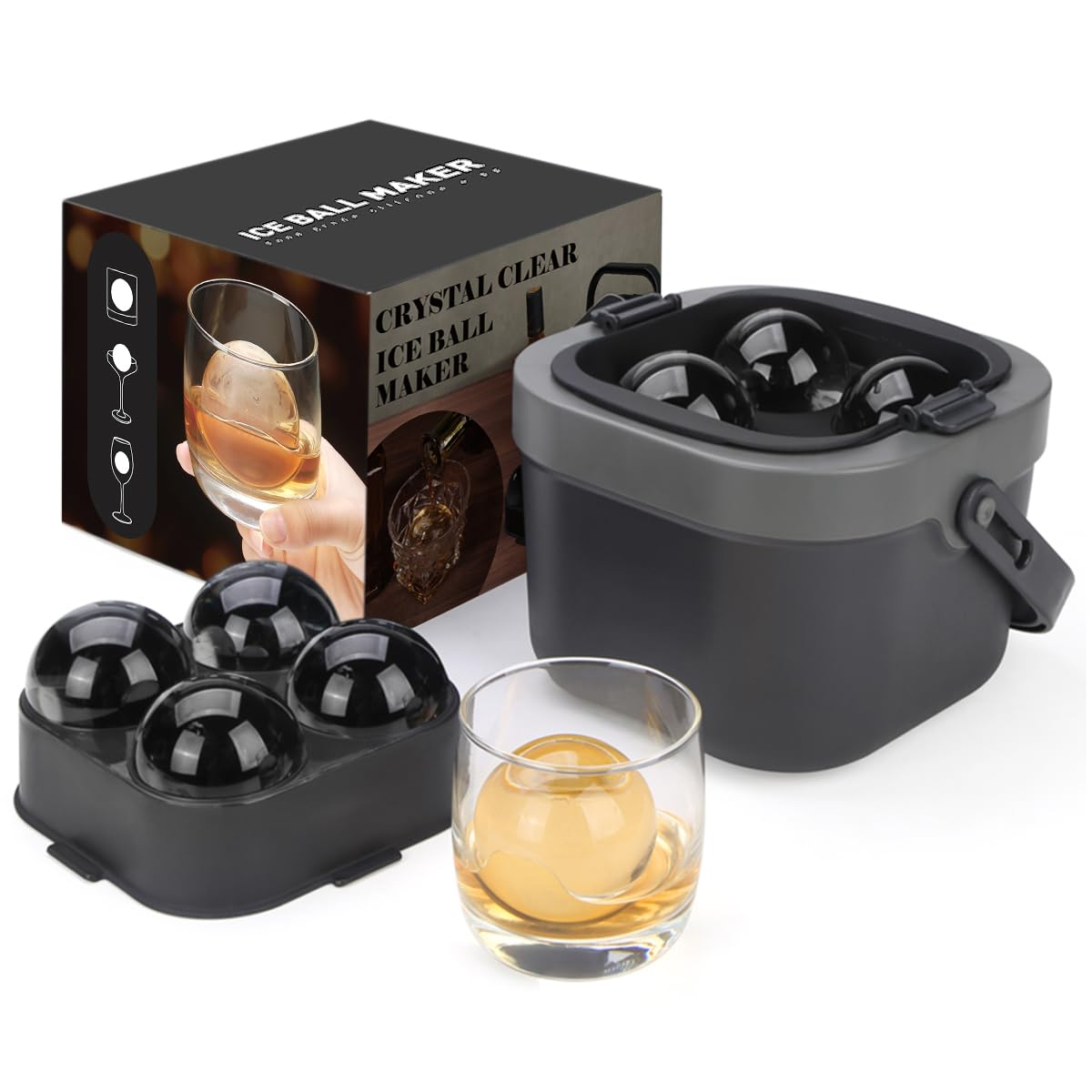 Crystal Clear Ice Ball Maker,  - Ice Mold Sphere recensie en prijs
